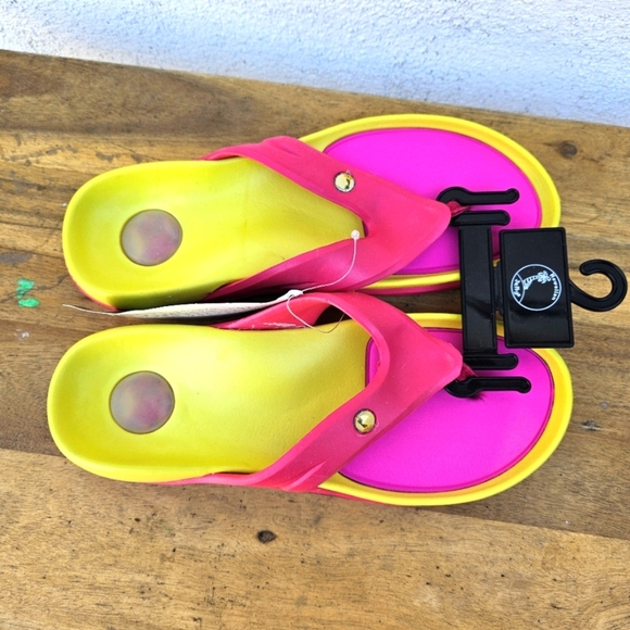 Hawaiian Jellys Ultra Comfort Mango  Unisex  Sandals Women's Size 8 - Picture 3 of 15